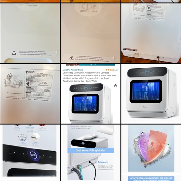 Aikoper counter top dishwasher brand new - Picture 5 of 16